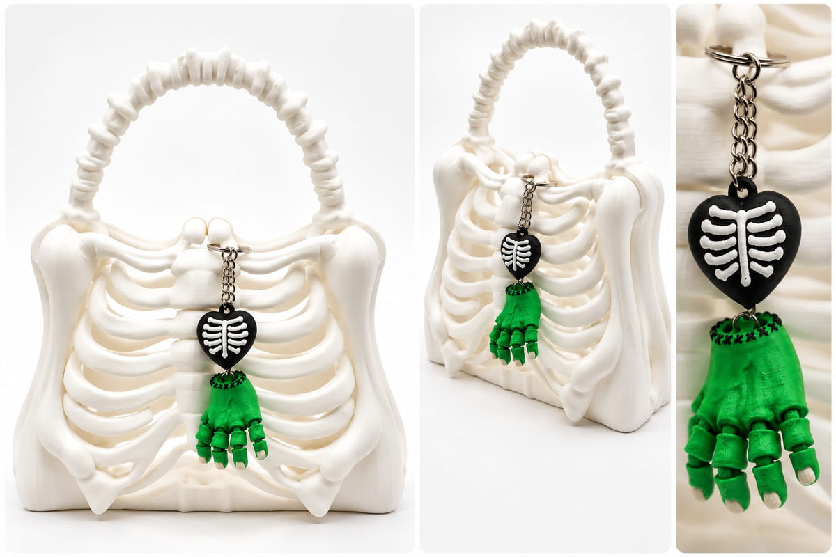 Bone Bag + Spooky charms